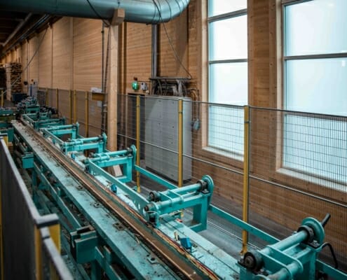 Utstyret i fabrikken, foto.