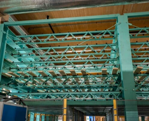 Utstyr i fabrikken, foto.