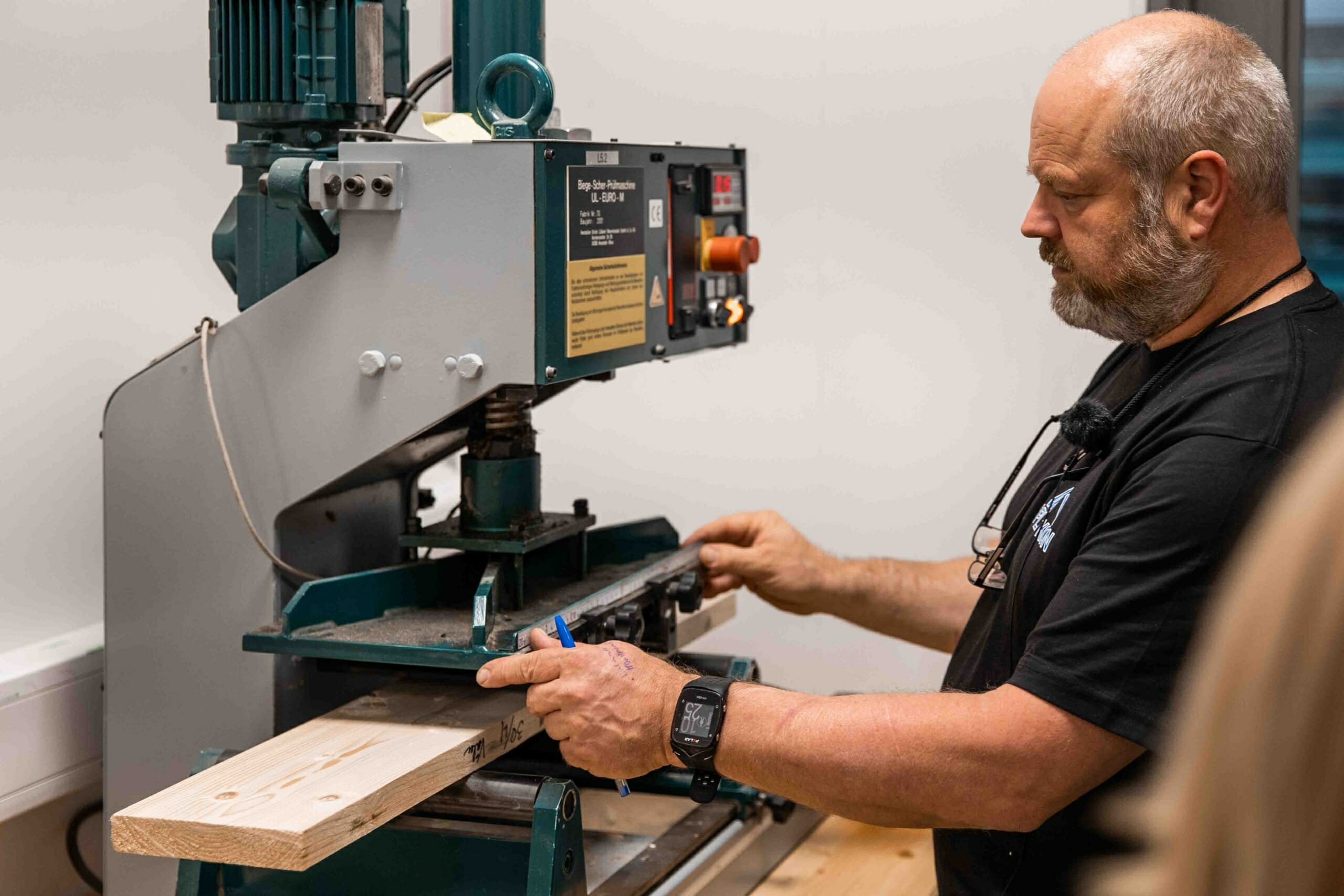 Testing i eget laboratorium, foto.