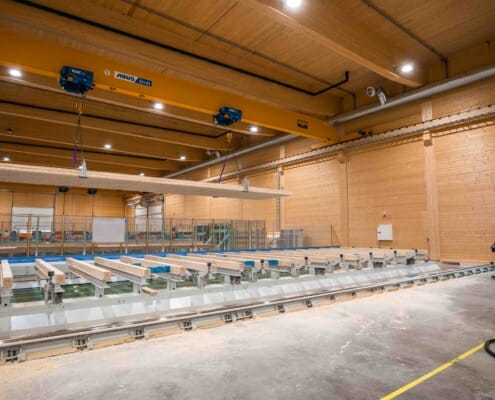 Kran i fabrikken, foto.