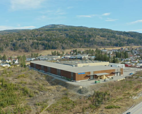 Oversiktsbilde av fabrikken, foto.