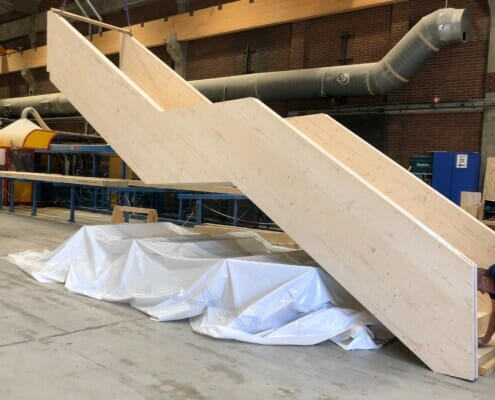 Ferdig montert trapp, foto.