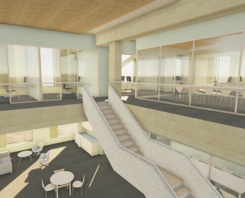 Trappeoppgang, illustrasjon.