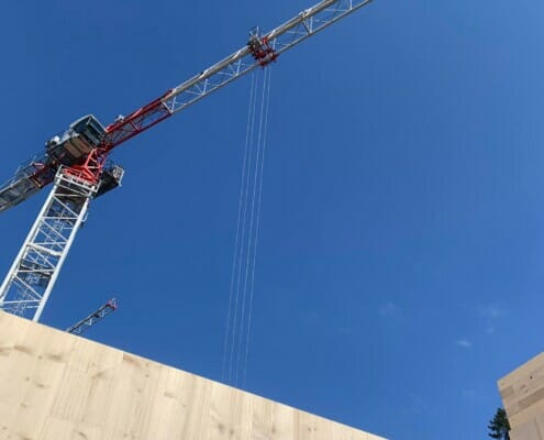 Kran fra innvendig perspektiv, foto.