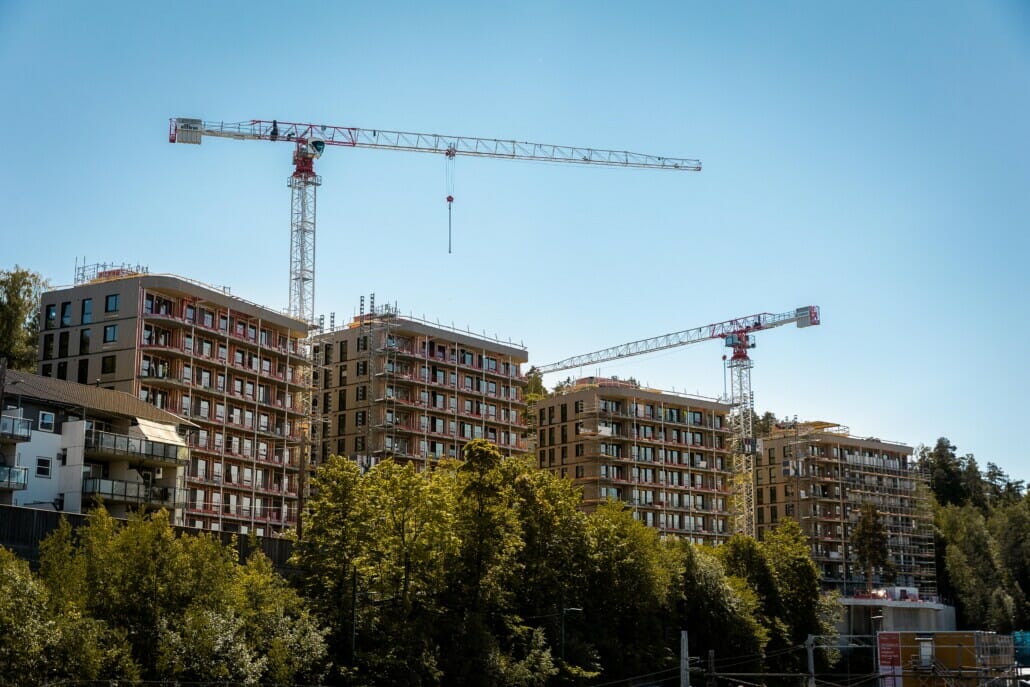 Utvendig oversiktsbilde av leilighetene, foto.