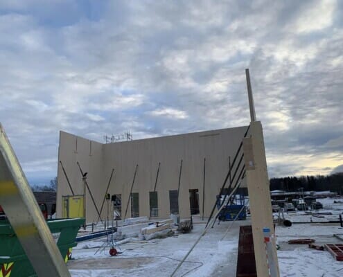 318932106_10158675862132117_346591116891560107_n Start av bygging på vinteren, foto.