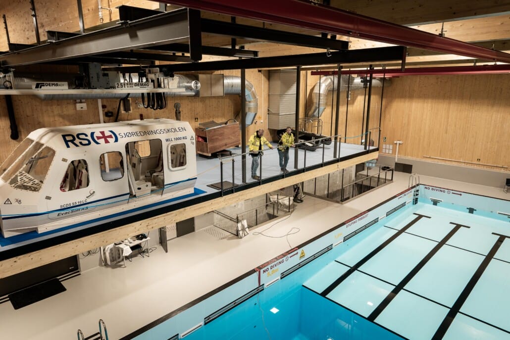 Krohnen kontorbygg Fasade av RS Hallen, illustrasjon.