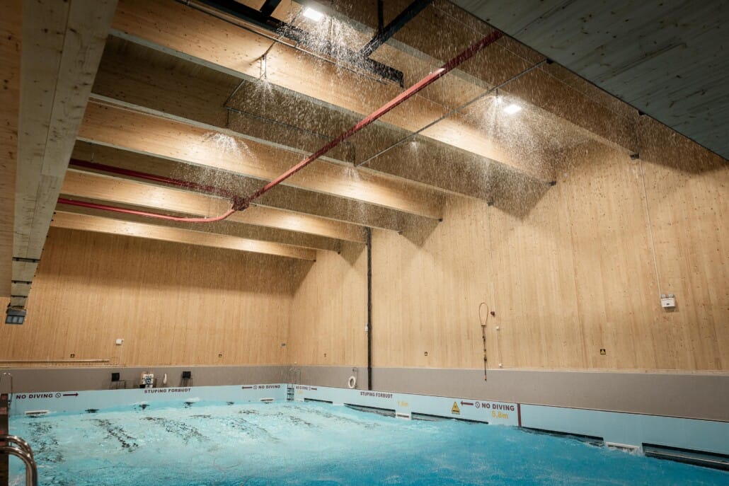 Krohnen kontor massivtre Innsiden av kontor i massivtre, foto.