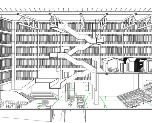 Campus Kristiansund Byggetrinn 1, tegning.