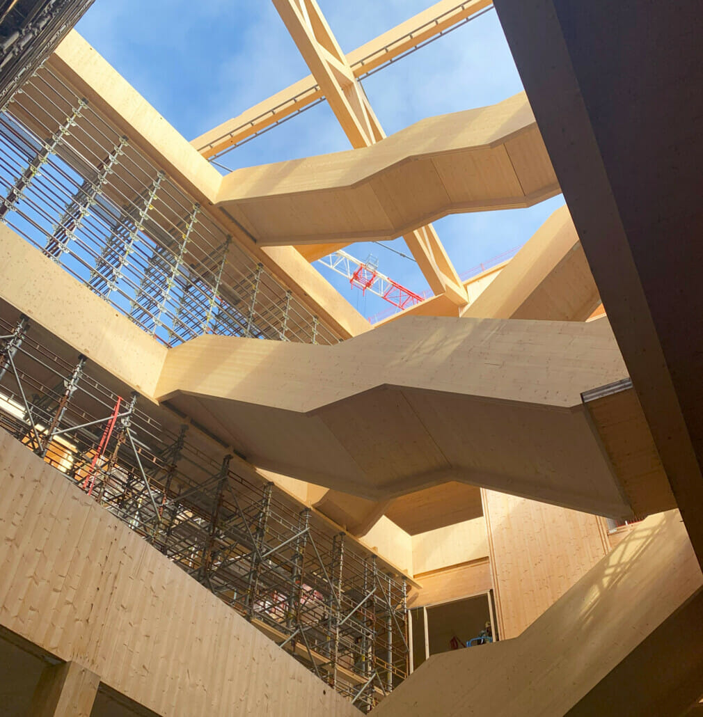 Campus Kristiansund Innvendig trappegang Campus Kristiansund, foto.