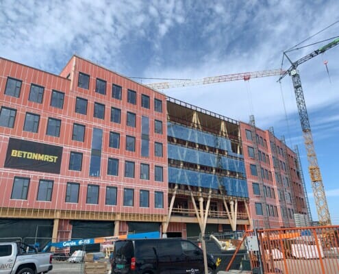 IMG_2146 Fasade front under bygging, foto.