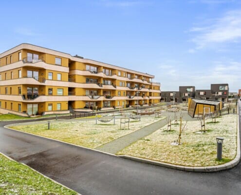 Utvendig oversikt over leilighetene, foto.